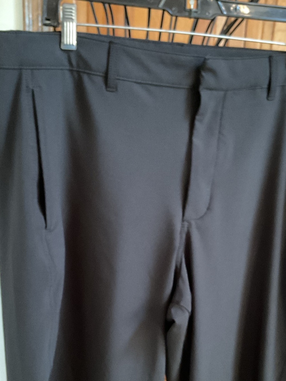 GAP mid rise barrel pants, black, large - Picture 3 of 8